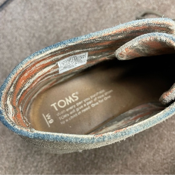 Toms Desert Wedge Hyde Bootie Taupe Suede sz 9 - Picture 8 of 13